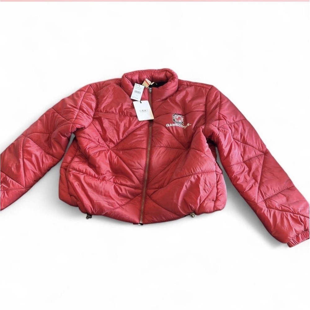 WEAR by Erin‎ Andrews South Carolina Gamecocks Puffer Jacket Red Women XL NEW